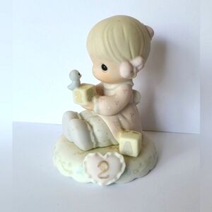 Vintage Precious Moments Growing in Grace Age 2 Collectible Porcelain Figurine